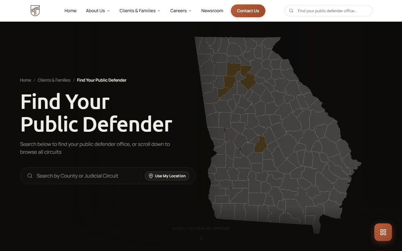 Macon County criminal court records public defender map