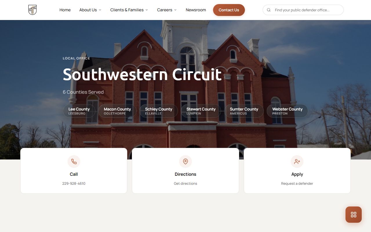 Macon County criminal court records Southwestern Circuit public defender office