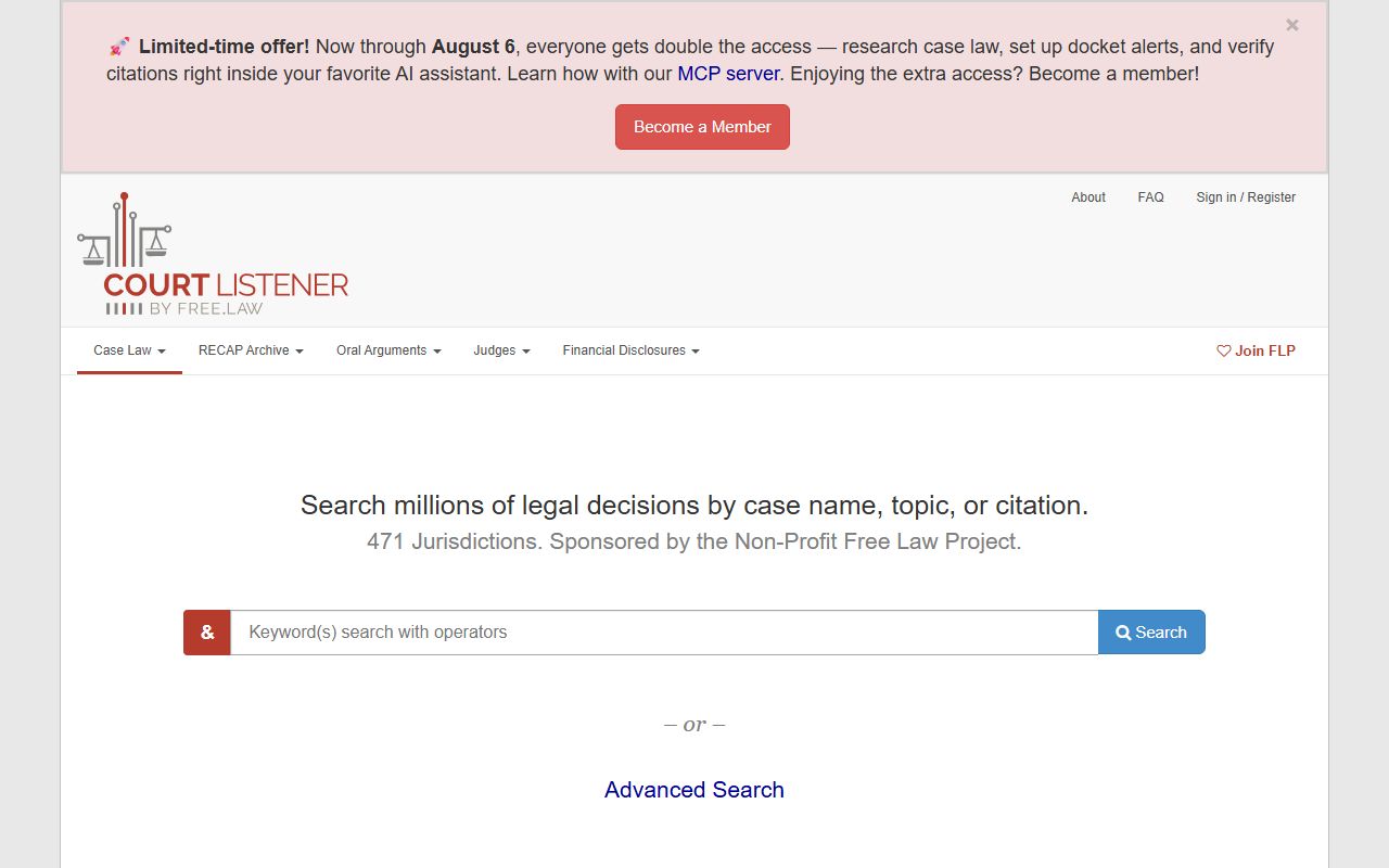 Macon County Superior Court records and CourtListener federal research source