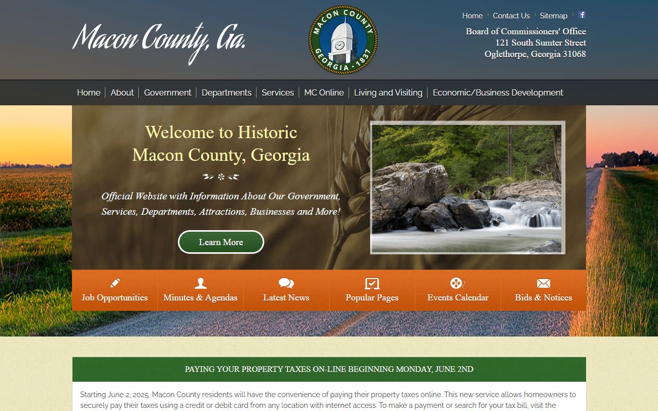 Macon County court records official county homepage