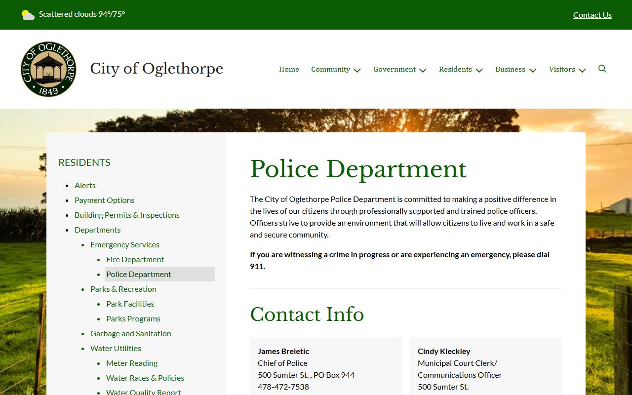 Macon County traffic court records Oglethorpe city tickets